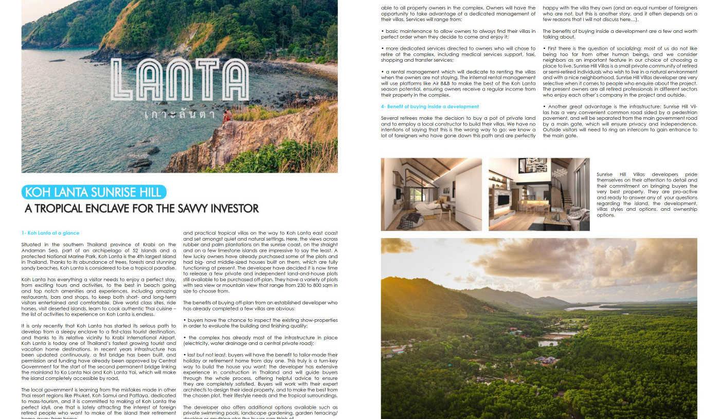 Koh Lanta Sunrise Hill: A Tropical Enclave for the Savvy Investor